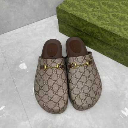 Gucci Women's Horsebit Slipper in GG